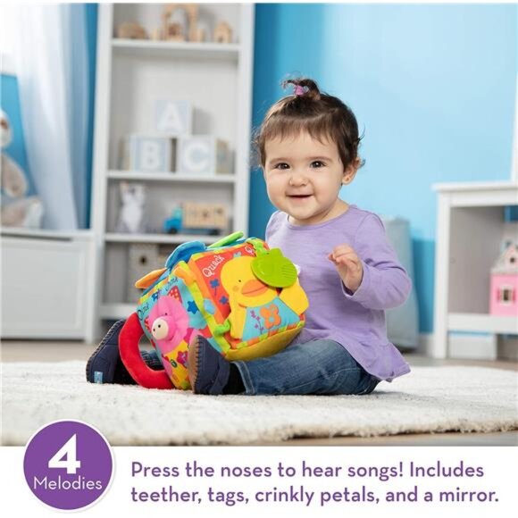 Kids Musical Farmyard Cube Educational Baby Toy - Picture 2 of 7